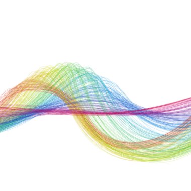 Renkli Soyut Dalgalı Arkaplan