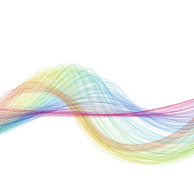 Renkli Soyut Dalgalı Arkaplan