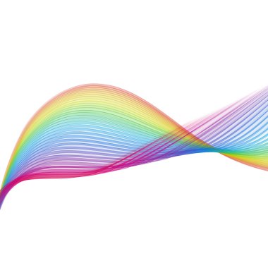 Soyut, dalgalı çizgilerle arka plan