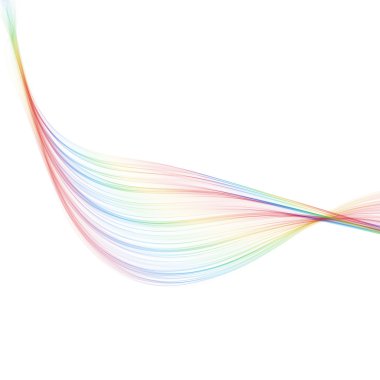 Güzel soyut renkli dalga