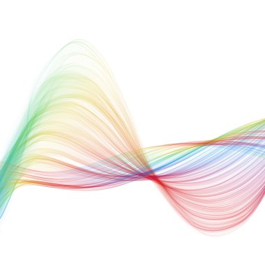 Güzel soyut renkli dalga