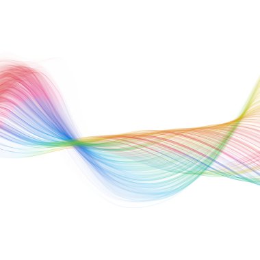 Güzel soyut renkli dalga