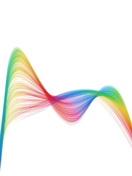 1 つのスペクトル色波 — ストック写真