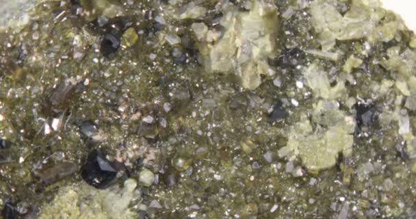 緑泥石と黄鉄鉱の結晶 — ストック動画