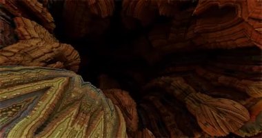 Hareket halindeki üç boyutlu fraktalların videoları