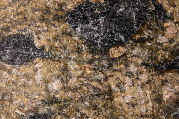 虫眼鏡の下の鉱石山からの火山蛇紋岩 — ストック写真