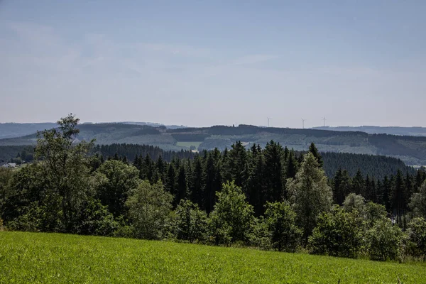 Het Brede Landschap Van Het Siegerland Als Groene Long — Stockfoto
