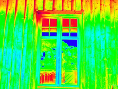 Kızılötesi ışıktaki sıcaklık farklılıklarının termal görüntü kayıtları