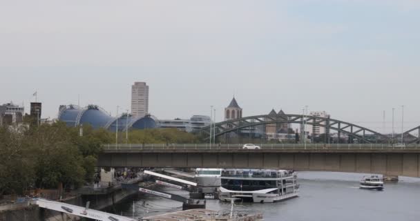 Ponte Arco Colónia Sobre Reno — Vídeo de Stock