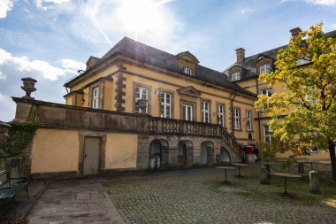 Castle Friedrichstein as a old building on a hill in Bad Wildungen