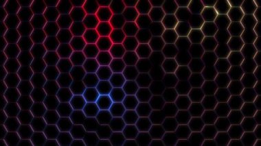 Renkli, güzel desenler ritmik ve titreşimli hareket eder.