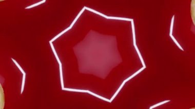 Renkli, güzel desenler ritmik ve titreşimli hareket eder.