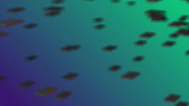 Renkli, güzel desenler ritmik ve titreşimli hareket eder.