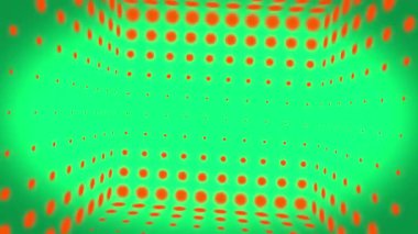 Renkli, güzel desenler ritmik ve titreşimli hareket eder.