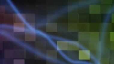 Renkli, güzel desenler ritmik ve titreşimli hareket eder.