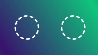 Web kenarındaki bir sunumda daireler iş gibi döner