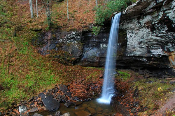 Lower Falls Falls Hills Creek Monongahela National Forest West Virginia — Foto de Stock