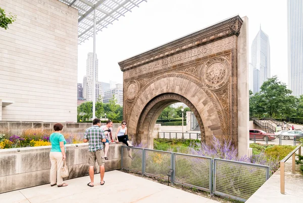 Chicago Borsası giriş kemer — Stok fotoğraf