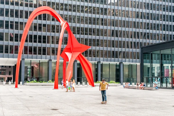 Sculpture Flamingo in Chicago, USA — Stock Photo, Image