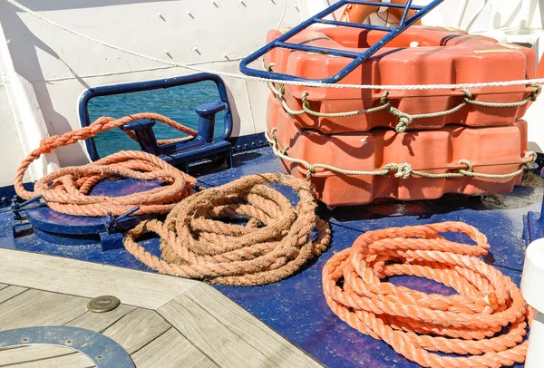 Ropes and nautical equipment.