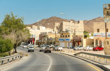 Bahla, Umman - 11 Şubat 2020: Bahla kentsel sante, Umman 'ın Ad Dakhiliyah bölgesinde, UNESCO Dünya Mirasları Alanıdır..