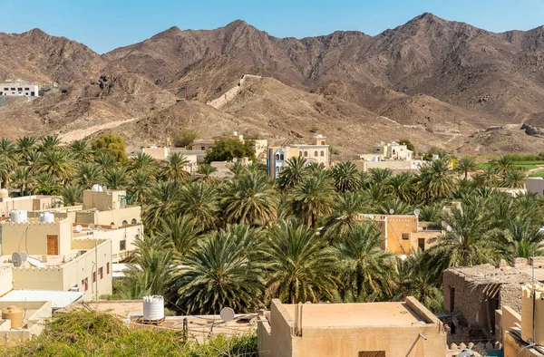 Вид Старе Місто Бахла Біля Підніжжя Джебель Ахдар Султанаті Оман — стокове фото