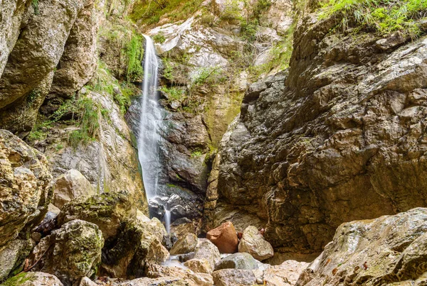 Cachoeira Trallo Brusimpiano Bosque Dos Vales Varese Lombardia Itália — Fotografia de Stock