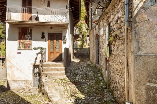 Ancient Street Painters Village Arcumeggia Province Varese Italy — Stock Photo, Image