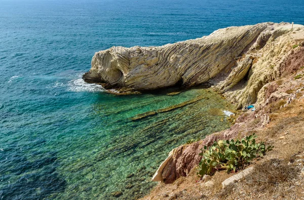 Cala Maidduzza All Interno Della Riserva Naturale Siciliana Paesaggio Mediterraneo — Foto Stock