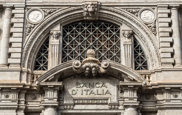 Palermo Sicily Italy October 2017 Facade Historic Bank Italy Palermo — Stock Photo, Image