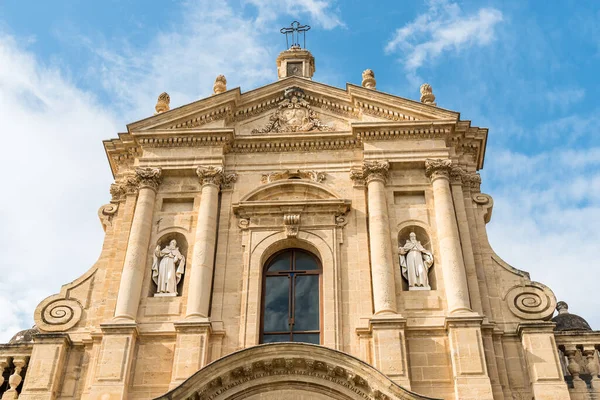 Vista Majestuosa Iglesia Sants Anna Teresa Ávila Kalsa Palermo Sicilia — Foto de Stock
