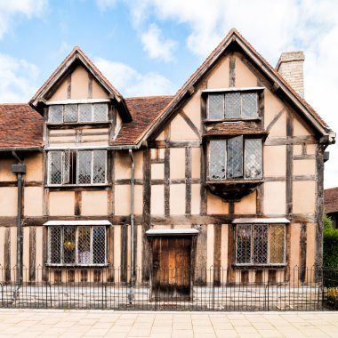 Birthplace of William Shakespeare facade clipart