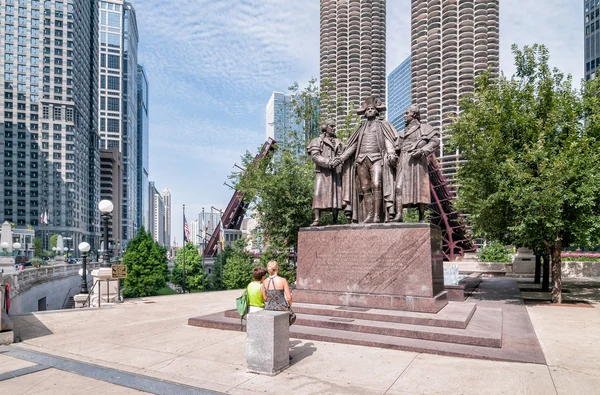 George Washington, Robert Morris, Haym Salomon Memorial — Stock fotografie