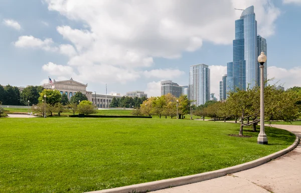 Vista urbana del horizonte de Chicago — Foto de Stock