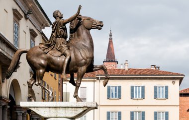 Regisole monument of Pavia, Italy clipart