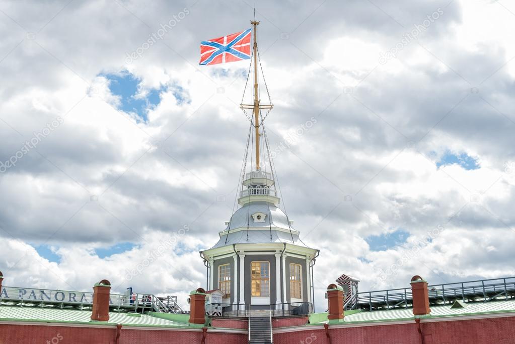 Flag Tower on Naryshkin bastion of Peter and Paul Fortress