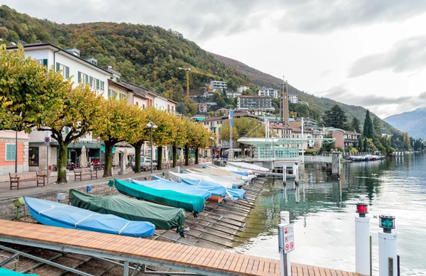 The village of Campione d'Italia on lake Lugano. — Stock Photo, Image