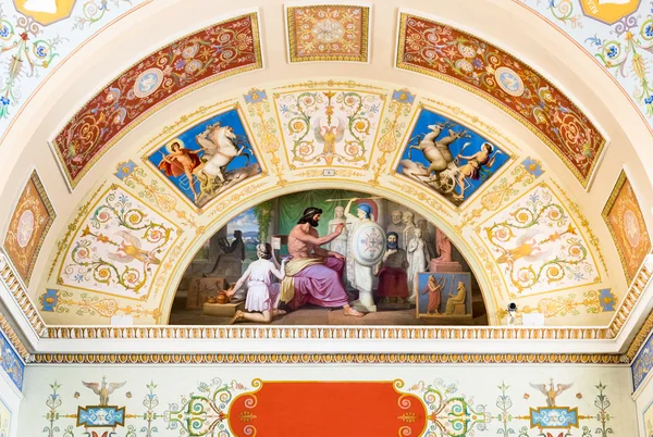 Detail stropu malby v státní Ermitáž — Stock fotografie