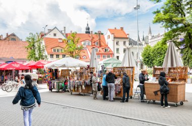 Tarihi merkezinde, Riga, Letonya