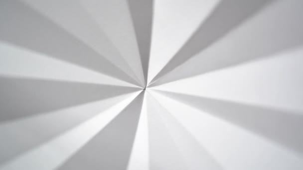 Spinning White Paper Folded Center — Stock Video