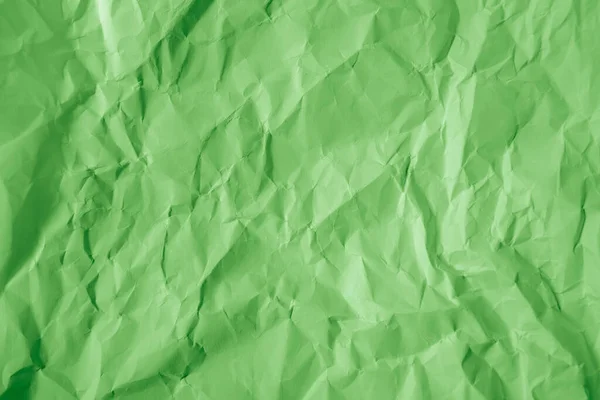 Zmačkaný Zelený Papír Textury Pozadí — Stock fotografie