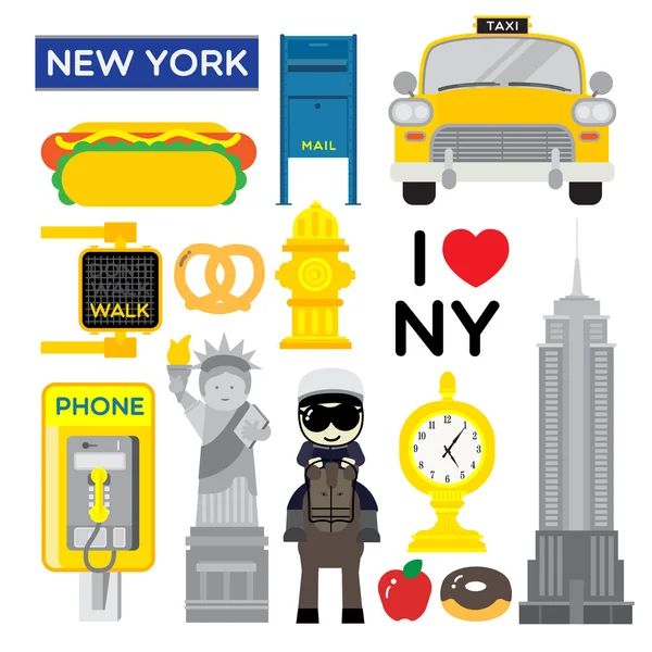 ICON OF NEW YORK — Stock Vector