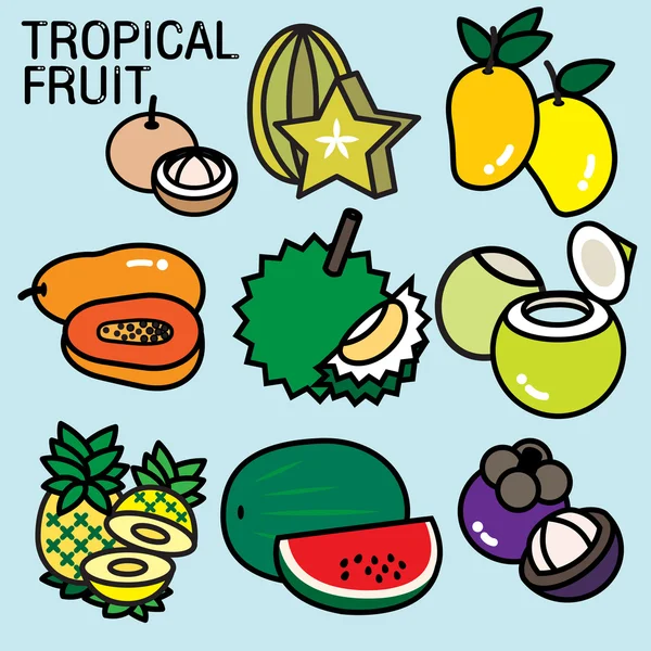 Frutos tropicais — Fotografia de Stock