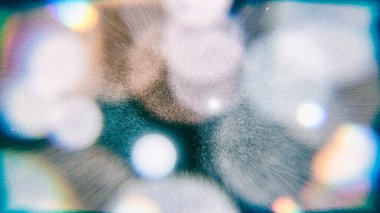 Vintage Bokeh lensleri analog efektli film tahılları