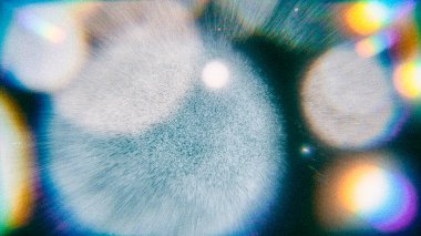 Vintage Bokeh lensleri analog efektli film tahılları