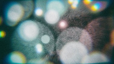 Vintage Bokeh lensleri analog efektli film tahılları