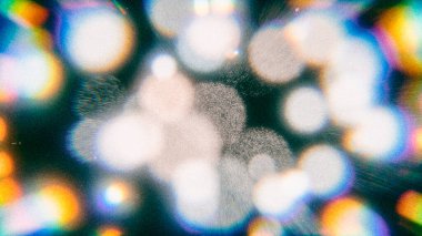 Vintage Bokeh lensleri analog efektli film tahılları