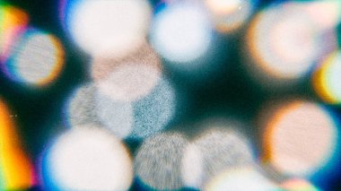 Vintage Bokeh lensleri analog efektli film tahılları