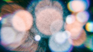 Vintage Bokeh lensleri analog efektli film tahılları