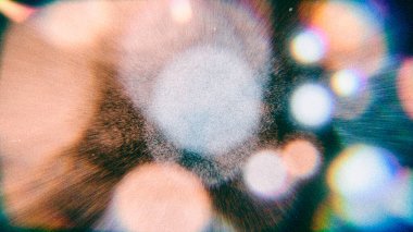 Vintage Bokeh lensleri analog efektli film tahılları